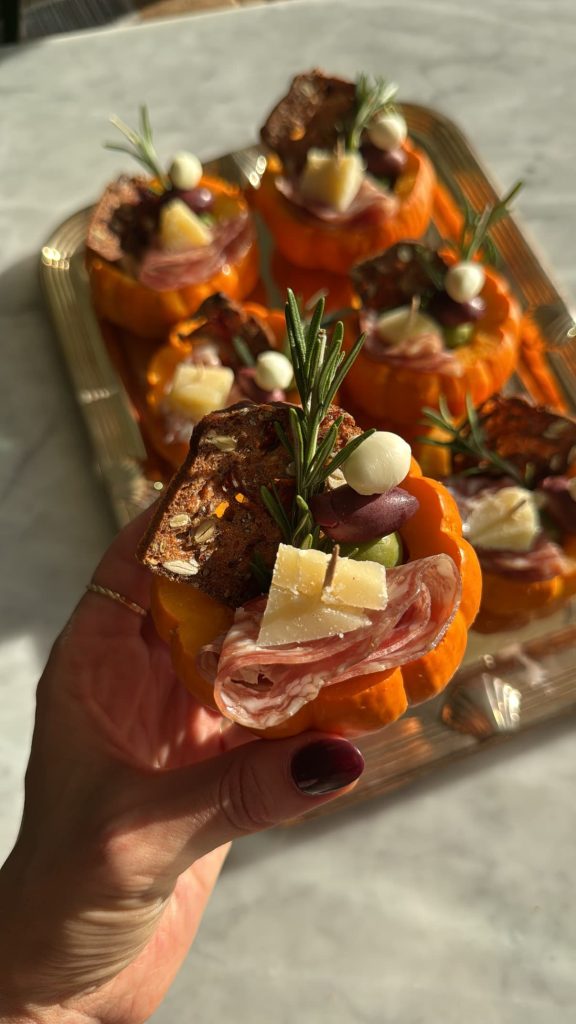 How to make charcuterie pumpkins