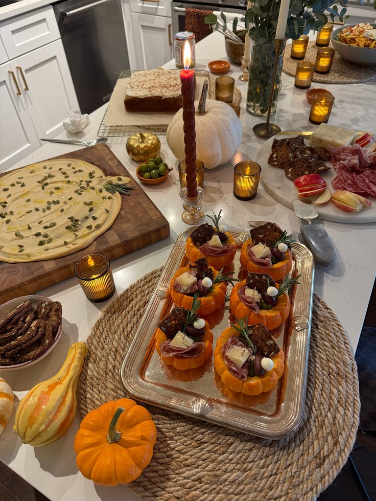 Fall Party Ideas with mini pumpkins