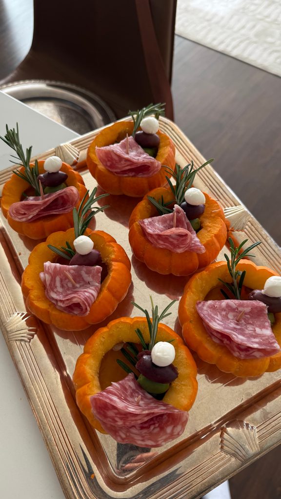 individual pumpkin charcuterie